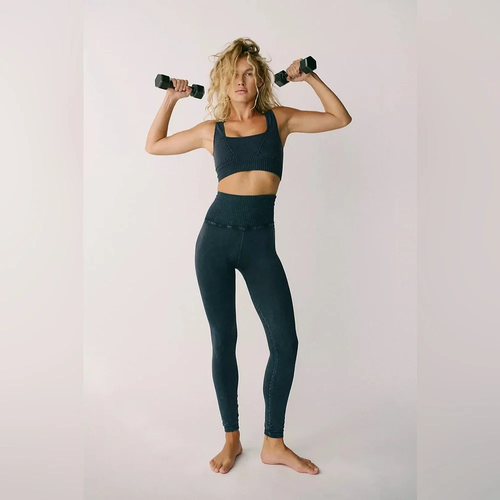Free People Movement High-Rise 7/8 Length Good Karma Leggings